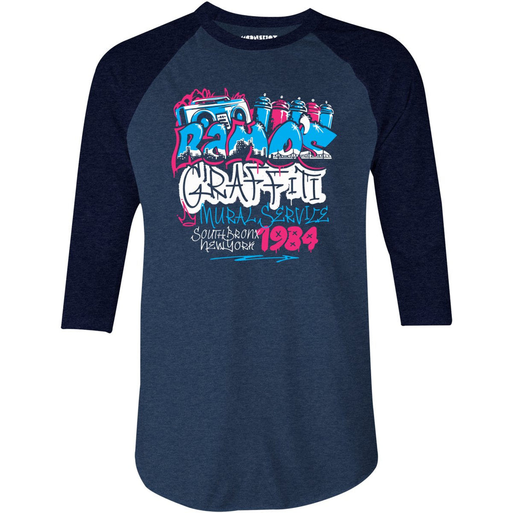 Ramo's Graffiti & Mural Service - 3/4 Sleeve Raglan