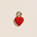 Red Enamel Heart Charm