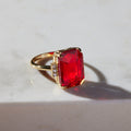 Red Marie Statement Ring