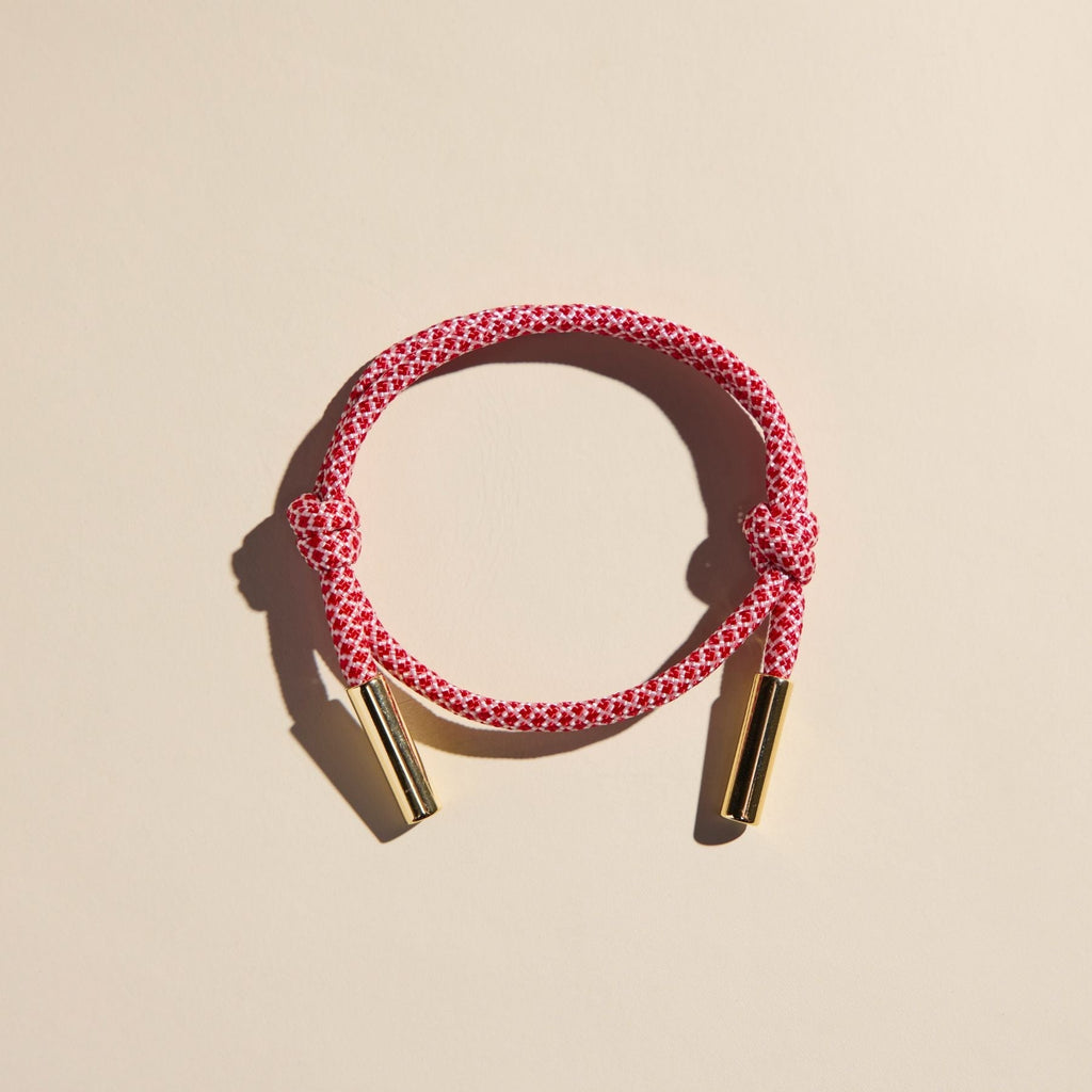 Red & White Cord Bracelet