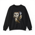 Retro Elegant Owls and The Moon Crewneck