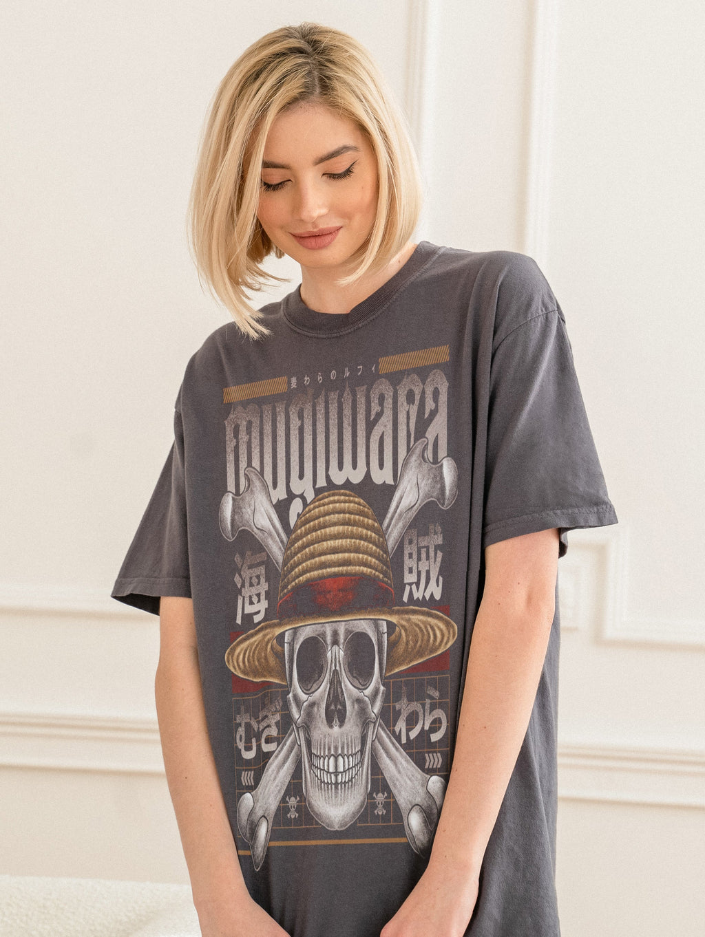 Mugiwara Skull Crossbones Anime Streetwear Tee