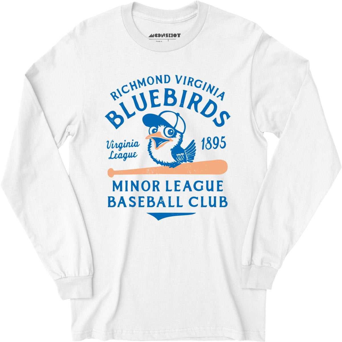 Richmond Bluebirds - Virginia - Vintage Defunct Baseball Teams - Long Sleeve