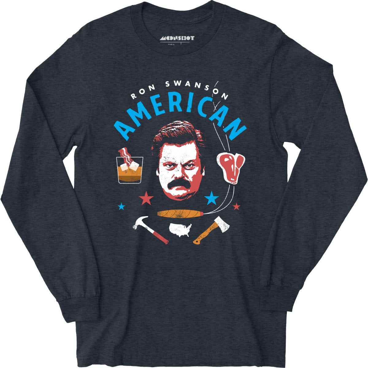 Ron Swanson American - Long Sleeve