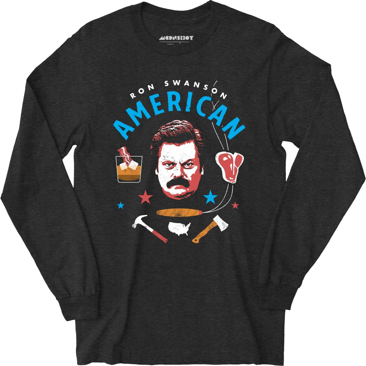 Ron Swanson American - Long Sleeve