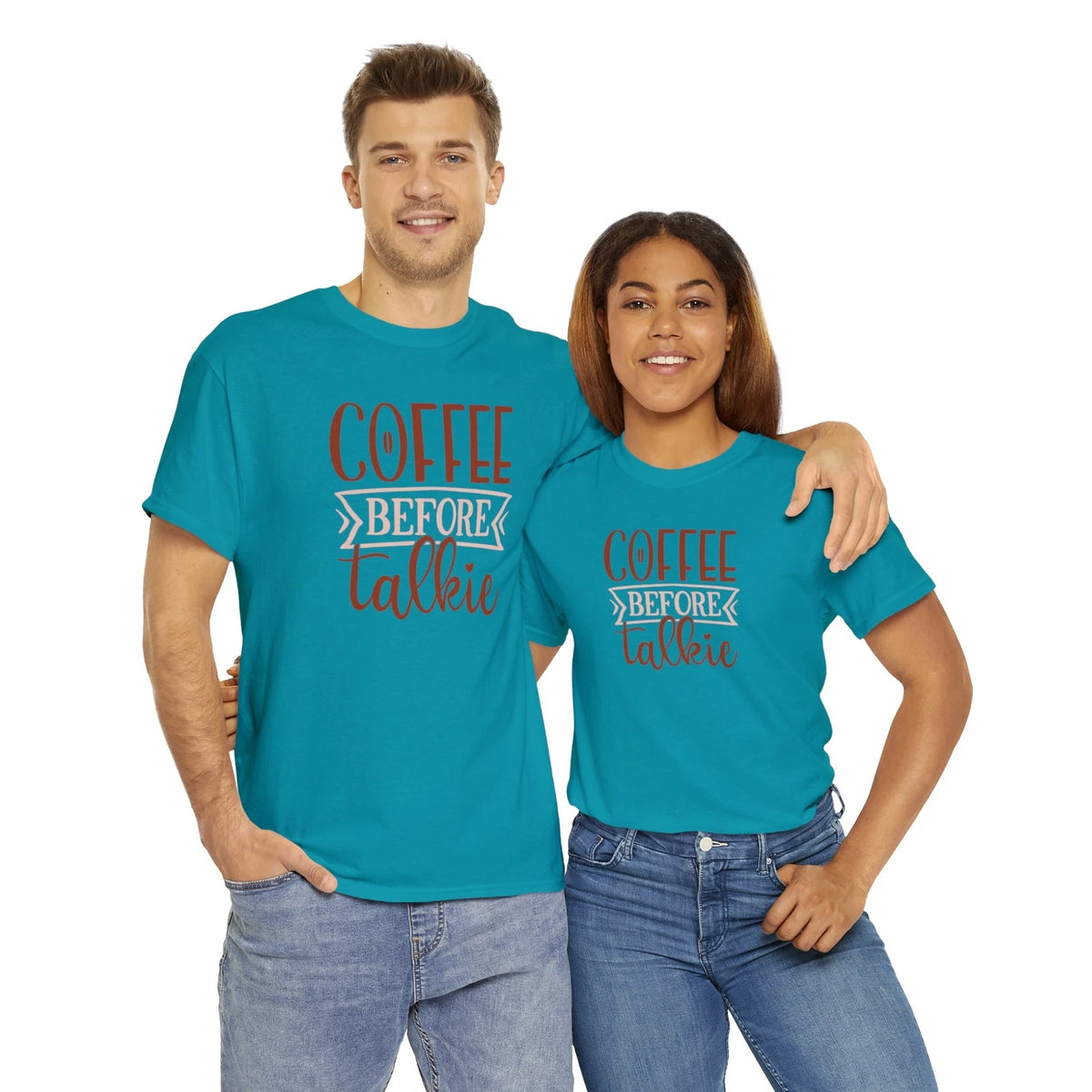 "Coffee Before Talkie" Unisex Heavy Cotton Tee