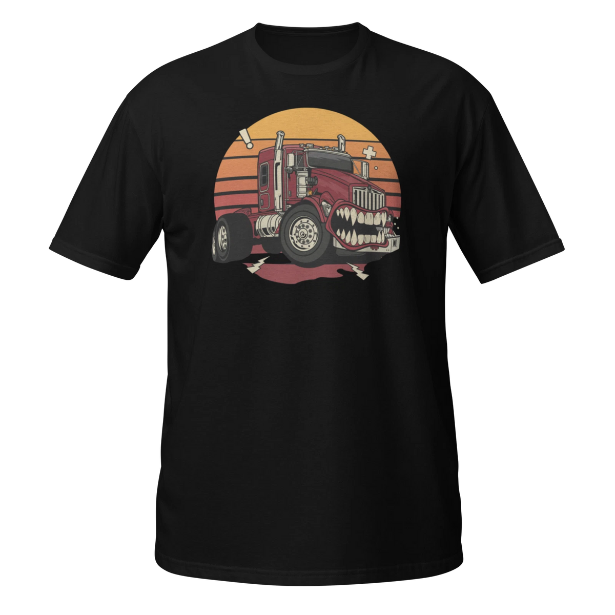 Monster Truck Unisex T-Shirt, driver speed racing fun car cartoon derby kids