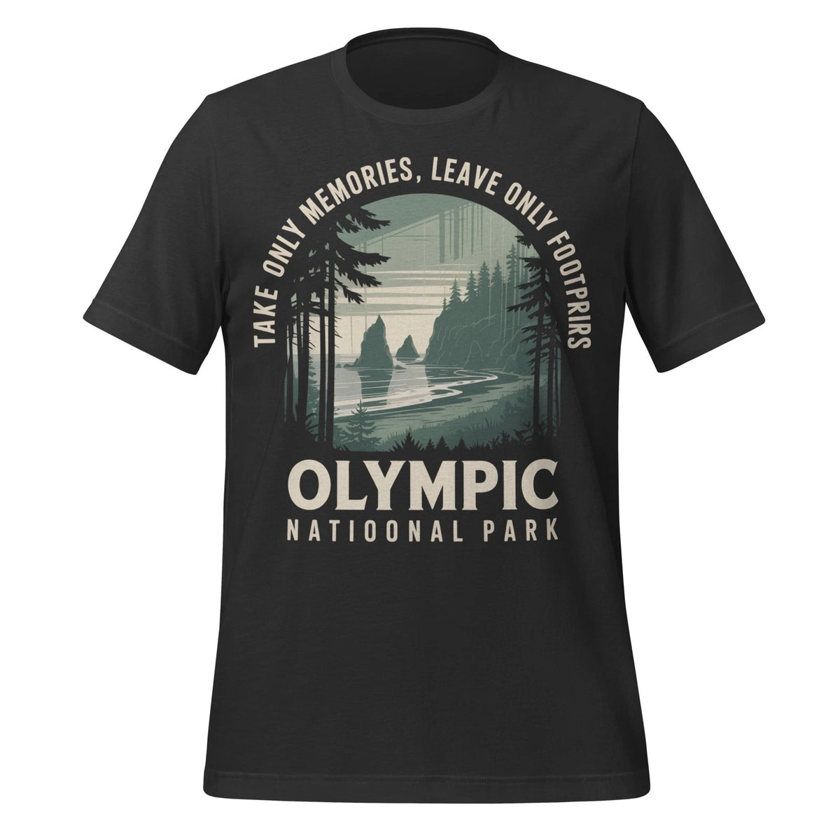 Olympic National Park Shirt Take Memories Leave Footprints  Unisex Nature Tee