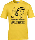 Hockey Player Mens T-Shirt Gift Idea Occupation Ice Grass Indoor Stick Sport