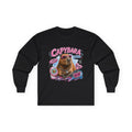 Capybara Retro Graphic Capybara Long Sleeve Tee | Cute Animal Shirt