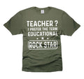 Funny Teacher Shirt Educational ROCK STAR Shirt Teacher school funny gifts