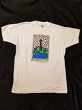 Vtg 90s Seattle Beantown Coffee Lovers Paradise Space Needle XL T-Shirt Barista