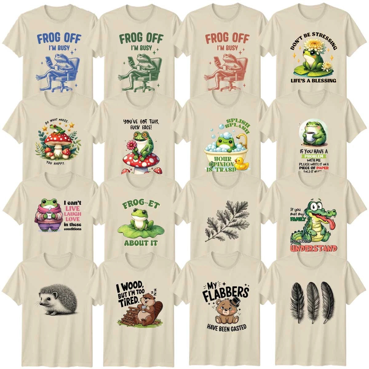 Sarcastic Humour Animal Lover Adult T-Shirt Witty Funny Gift