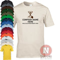 Landscaper gardener custom t-shirt personalise gardening work wear customize