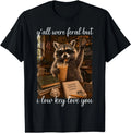 Yall were Feral But I Low Key Love You Teacher Raccoon Meme T-Shirt