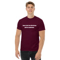 Funny Never Trust An Electrician With No Eyebrows classic tee