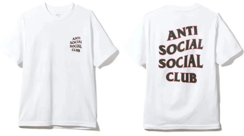 Anti Social Social Club Rodeo WHT Tee  White Graphic Logo Short Sleeve T-Shirt