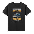 Awesome Trucker Look Like Truck Driver 18 Wheeler Mechanic Vintage Men's T-Shirt