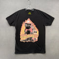 Cat Warehouse T-Shirt Medium Black Fire Safety Black Cat Firefighter Graphic
