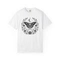 Moth Moon Floral T-shirt | Celestial Moth Illustration