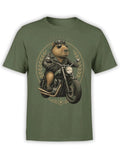 Biker Capybara T-Shirt | Unisex