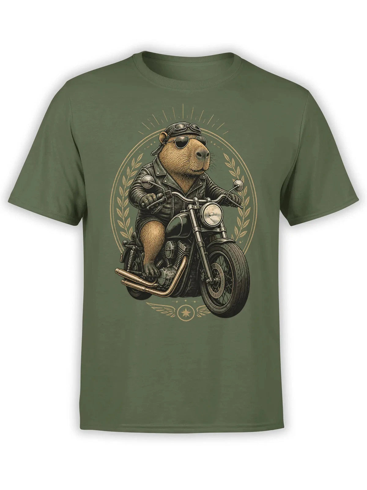 Biker Capybara T-Shirt | Unisex