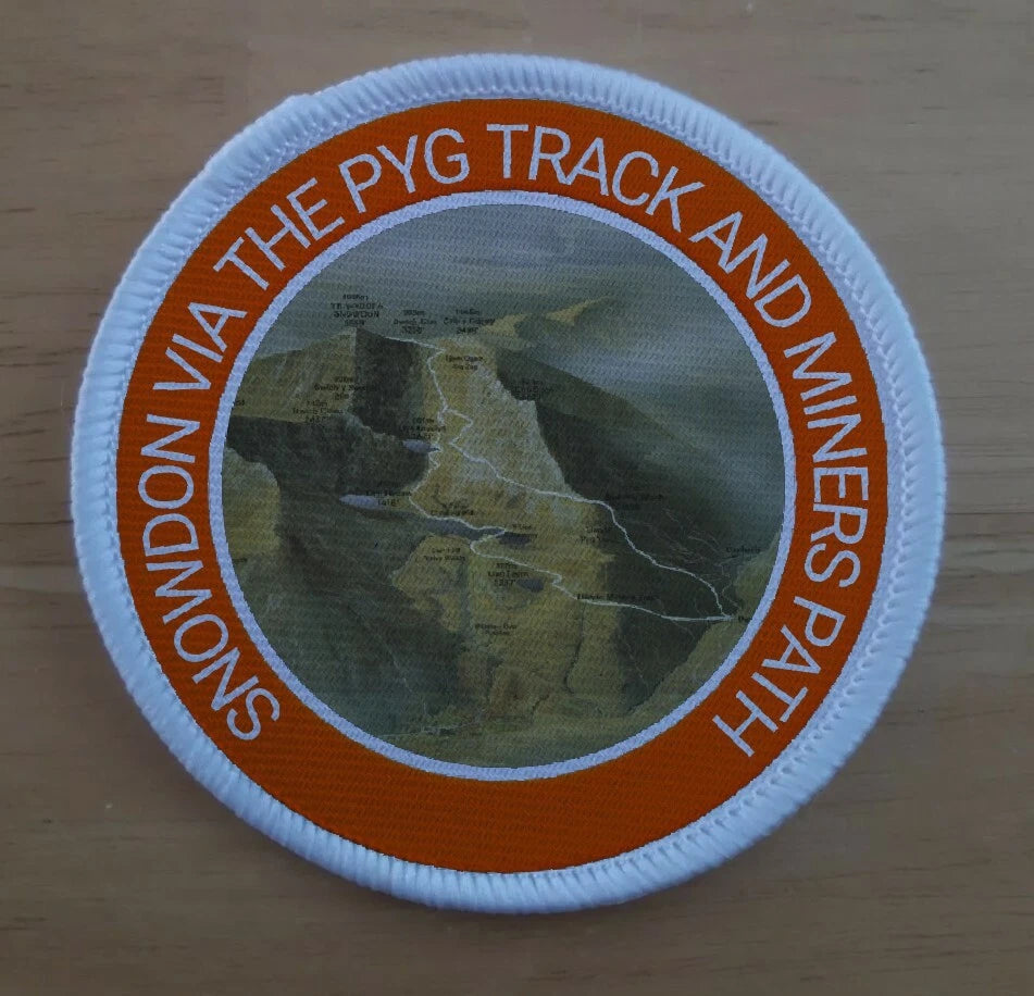 Snowdon Mountain Patch Hike Pyg Miners Badge Patches Badges