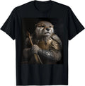Sea Otter Lover Funny Design BLACK T-Shirt 0408