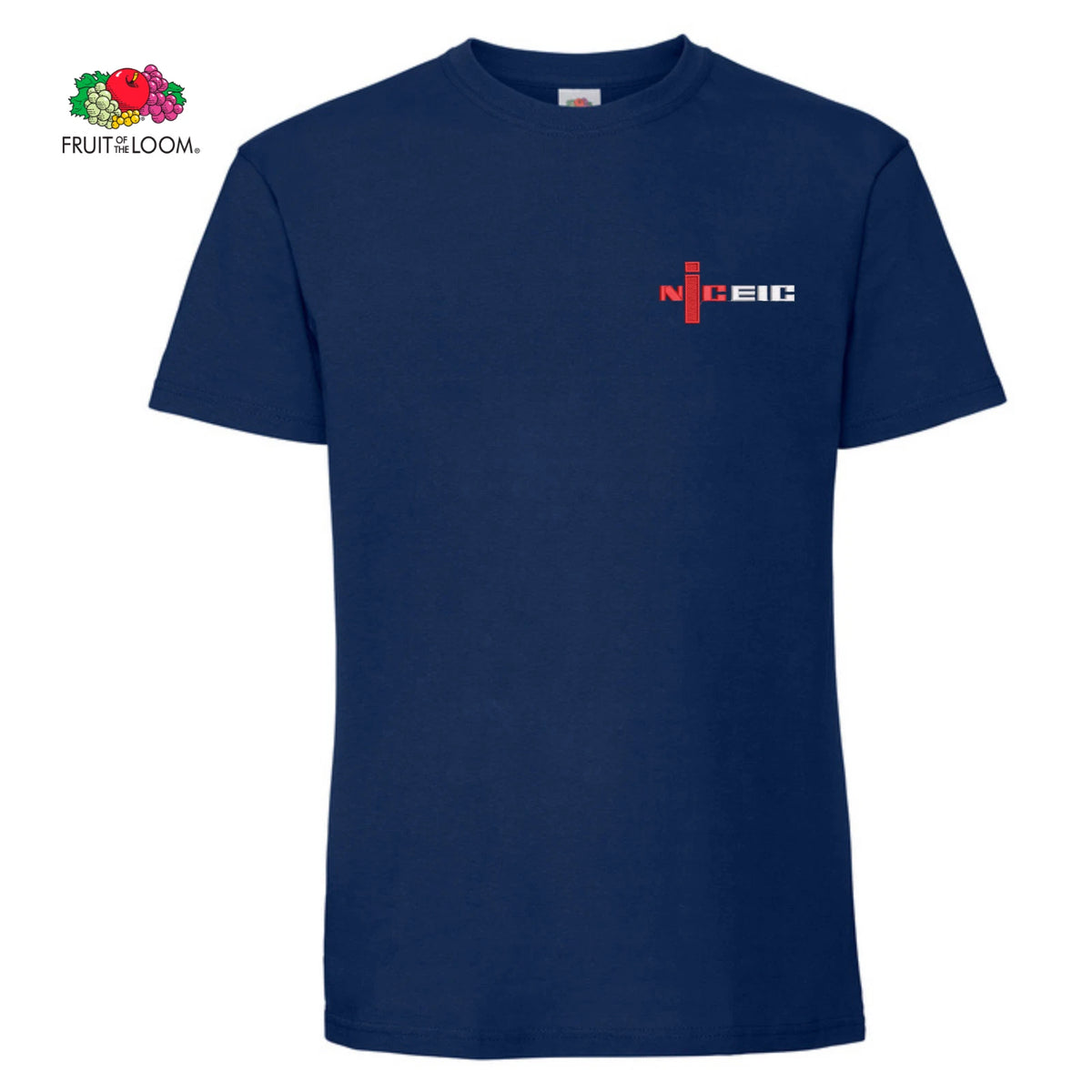NIC EIC Electrician tshirt Fruit of loom embroidered Electrician name
