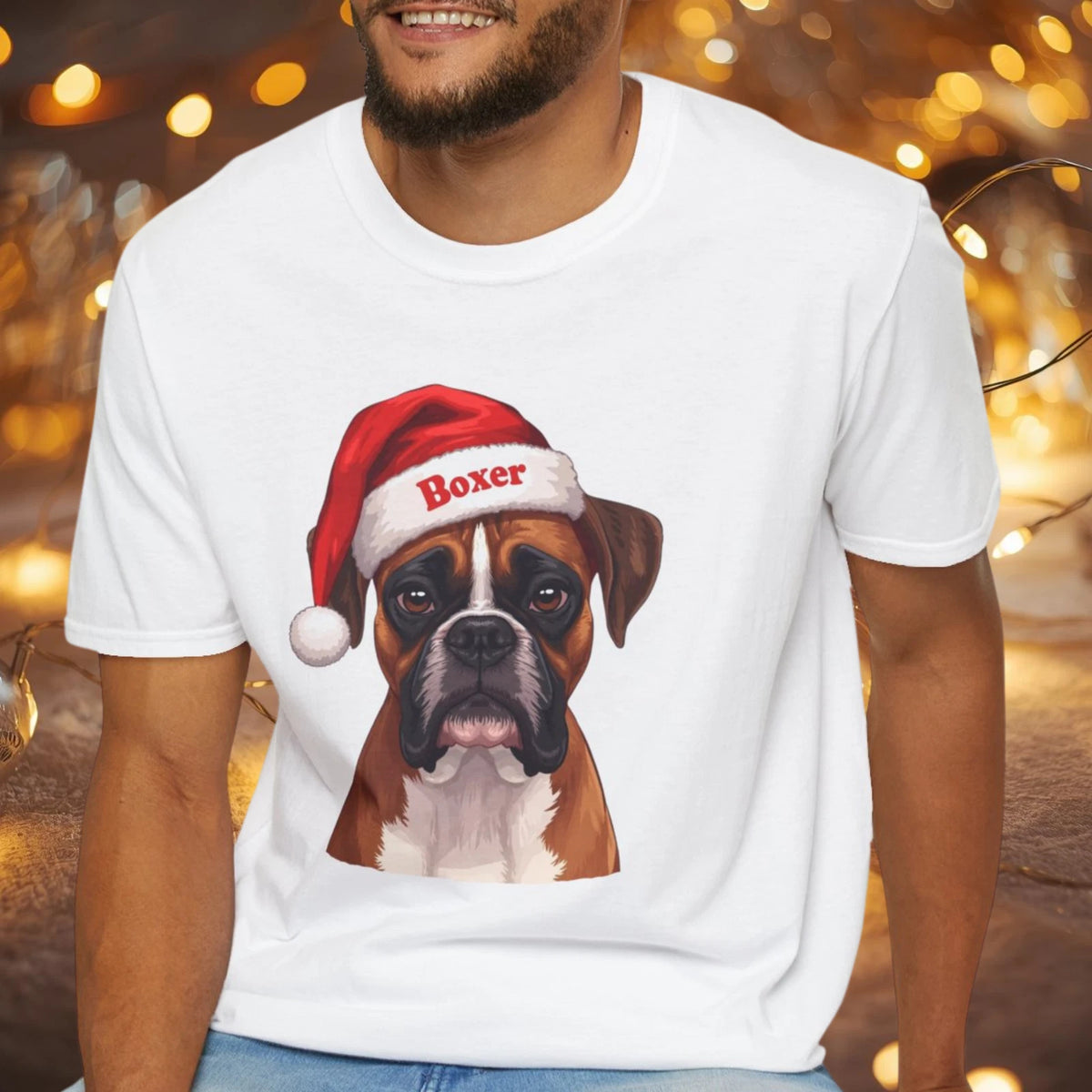 Boxer Dog Portrait Shirt, Boxer Dog Lover Gift, Cute Dog Mom Tee, Dog Dad Shirt