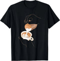 Latte Art Barista Minimalist Design for Coffee Lovers T-Shirt