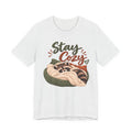 Stay Cozy Raccoon T-Shirt: Cute Sleeping Animal Graphic