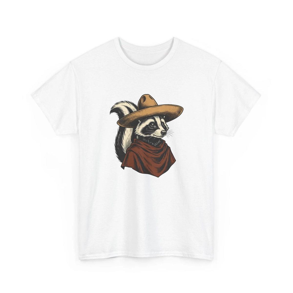 Raccoon Sombrero Shirt Animal Wild West Gift Women Distressed Tee Trash Panda