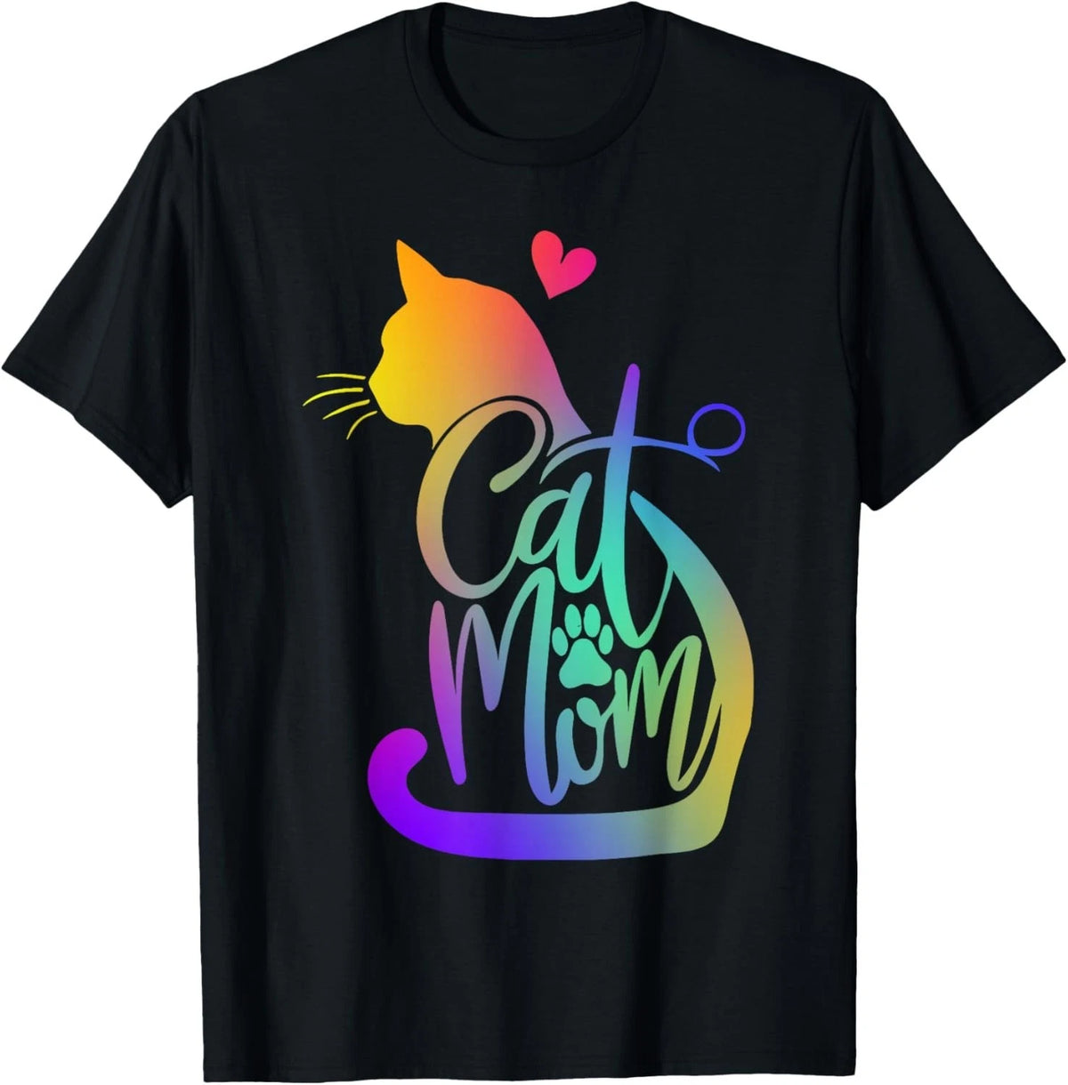 Cat Mom Cat Lover Cute Mother's Day Mama I Love My Cat T-Shirt unisex Tee