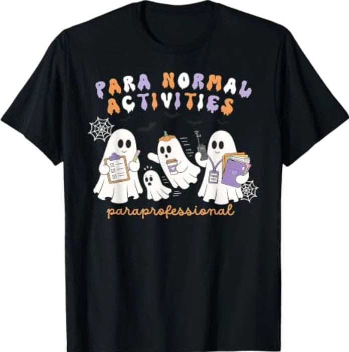 Paraprofessional Halloween Teacher para Normal Activities T-Shirt