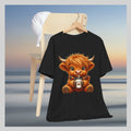 Cute Highland Cow Holding Coffee T-Shirt | Cute Cow Tee, Coffee Lover