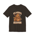 Flannel Season Capybara T-Shirt | Fall Plaid Woodland Tee