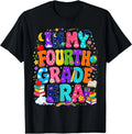Girls in My Fourth Grade Era Back to School Colorful Stars T-Shirt