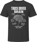 Truck Driver Brain Funny Trucker T Shirt