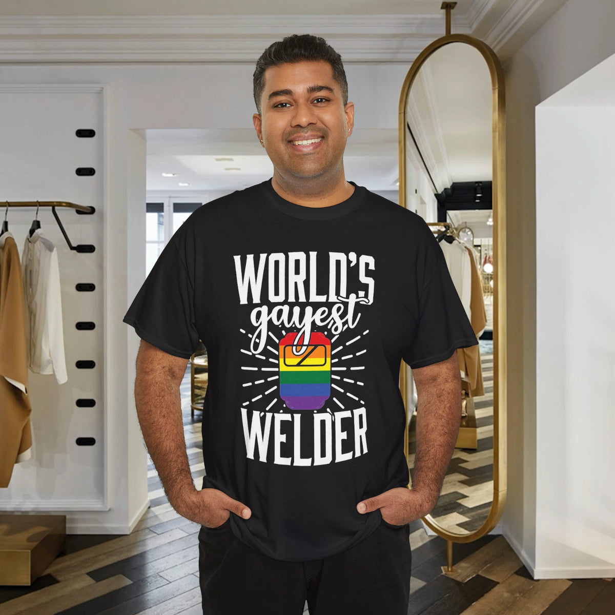 Gay Welder LGBT Pride Funny Saying Welding Gift T-shirt