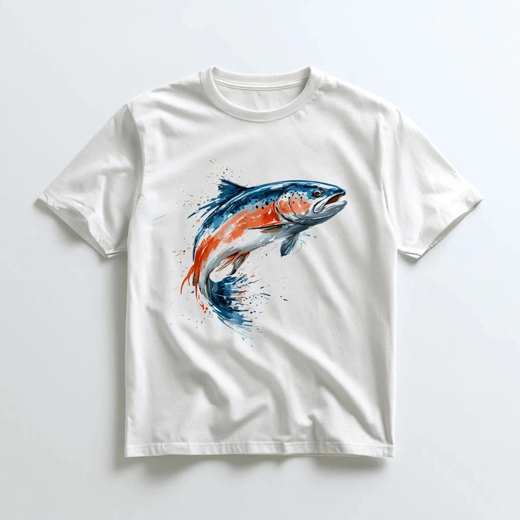Fishing T-Shirt 180 GSM | Unisex 100% Cotton | Fishing Lover Fisherman Gift