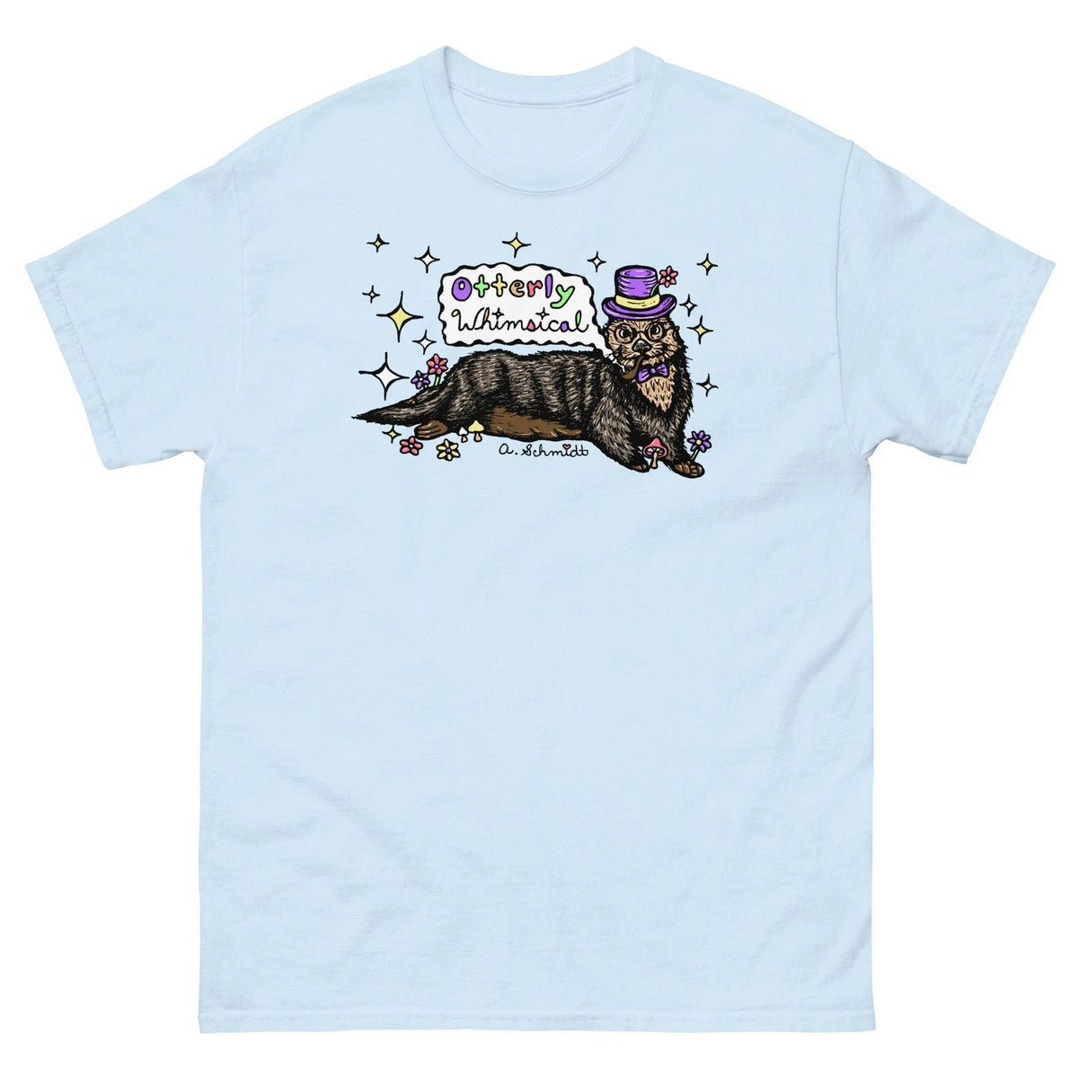 Otterly Whimsical Cute Pun Otter Original Art Unisex classic tee