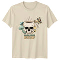 Funny Coffee Beach And Ocean Adult T-Shirt Coastal Birthday Gift