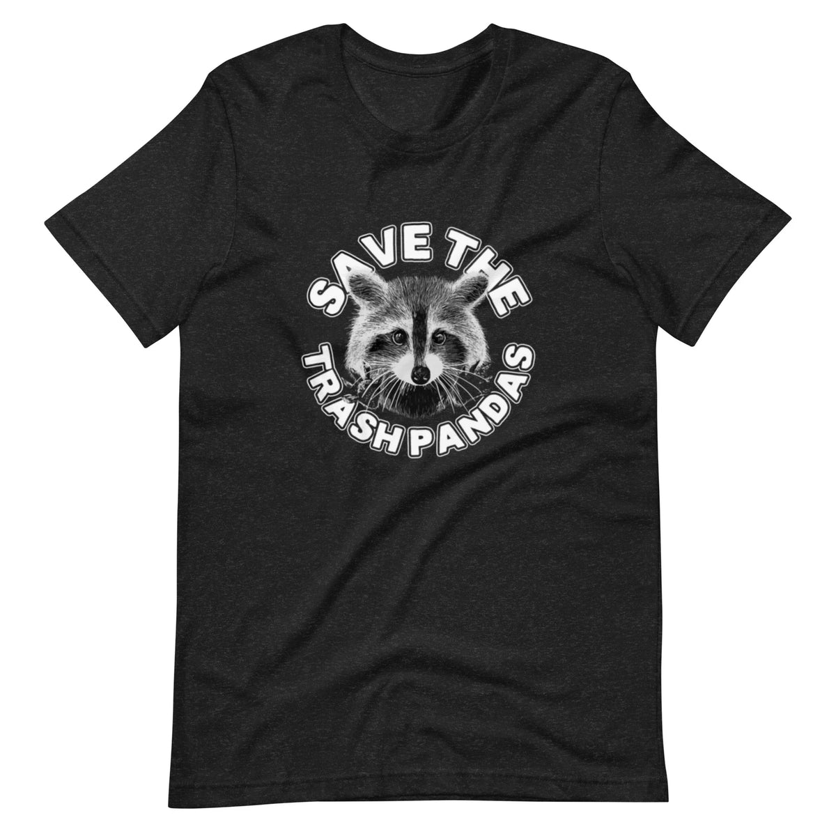 FUNNY "SAVE THE TRASH PANDAS" RACCOON UNISEX T-SHIRT NATURE OUTDOORS HIKING NEW