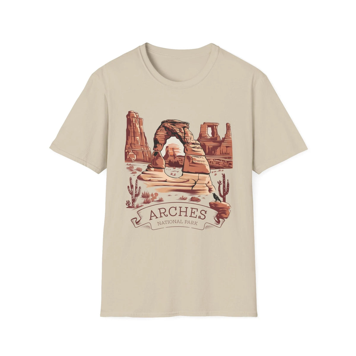 Arches National Park T-Shirt, Utah Nature Graphic Tee, Hiking Adventure Shirt,