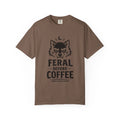 Feral Before Coffee Wolf Tee | Graphic T-Shirt, Coffee Lover