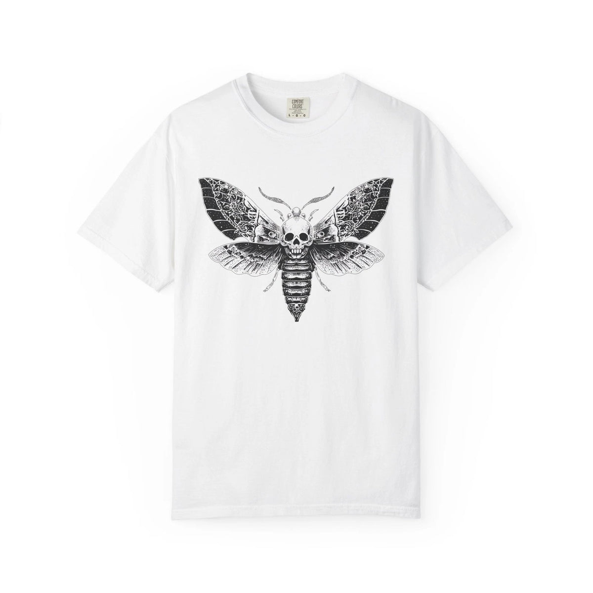 Skull Moth T-shirt | Gothic Insect Illustration