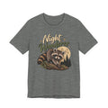 Night Wanderer Raccoon T-Shirt: Moonlit Woodland Animal Graphic
