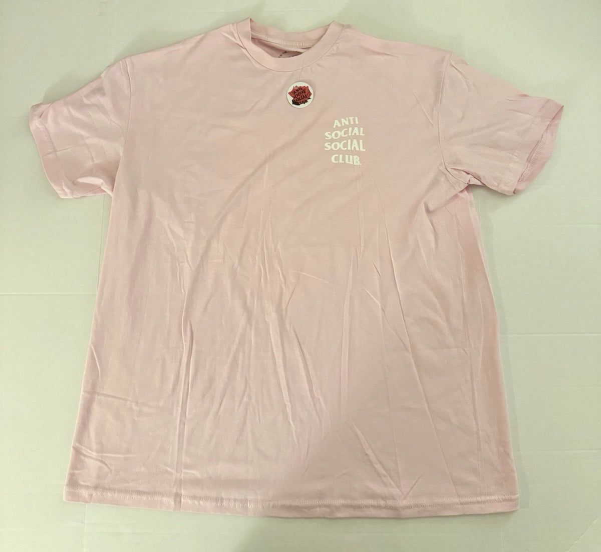 Anti Social Social Club Pink Logo T-Shirt ASSC Graphic Streetwear Tee Size XL