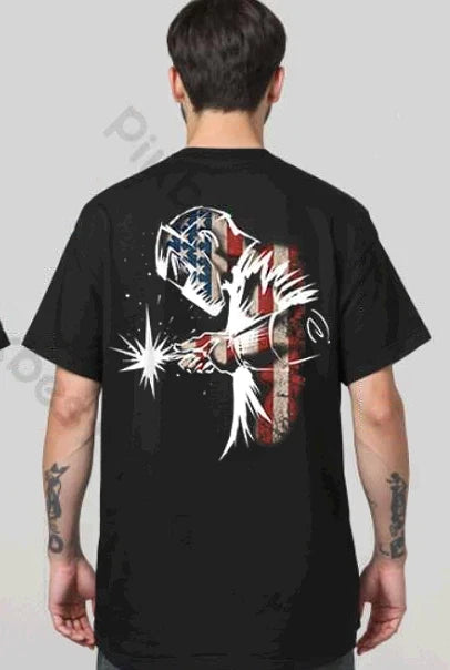 Welder American Flag USA Patriotic Shirt Welder Gift | Gifts for Welders T shirt